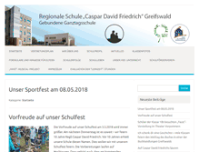 Tablet Screenshot of caspar-david-friedrich-schule-greifswald.de